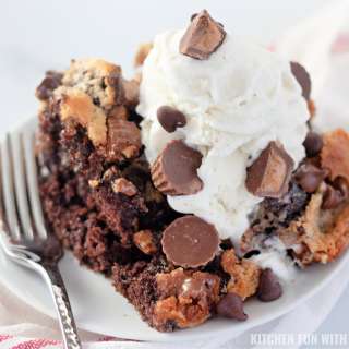 Reese's Peanut Butter Earthquake Cake