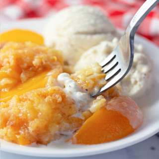 Peach Dump Cake