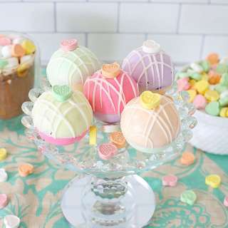 Conversation Heart Hot Cocoa Bombs