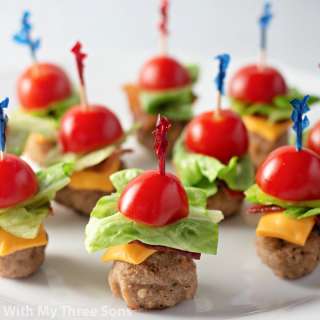 Bacon Cheeseburger Bites