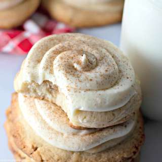 Frosted Cinnamon Roll Cookies