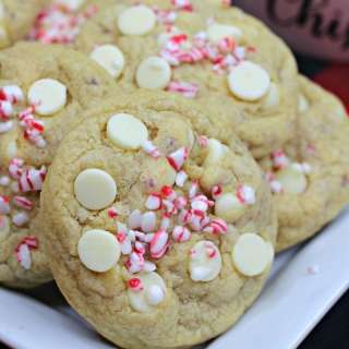 Peppermint White Chocolate Cookies