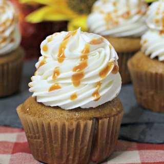 Pumpkin Salted Caramel Cupcakes