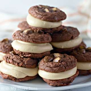 Peanut Butter Cup Chocolate Sandwich Cookies