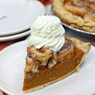 Cinnamon Roll Pumpkin Pie