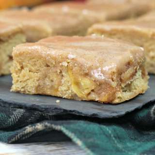 Apple Brownies with Maple Glaze