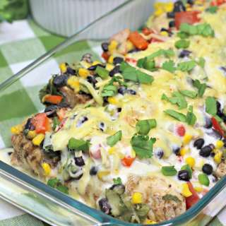 Smothered Southwest Chicken Bake