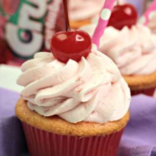 Strawberry Crush Soda Cupcakes
