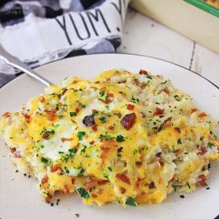 Cauliflower Bacon Cheese Casserole