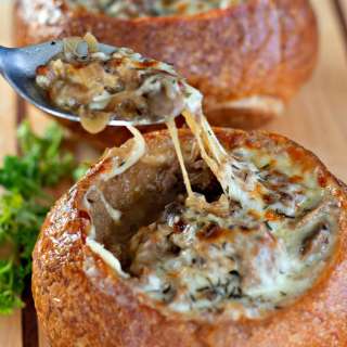 Philly Cheesesteak Soup