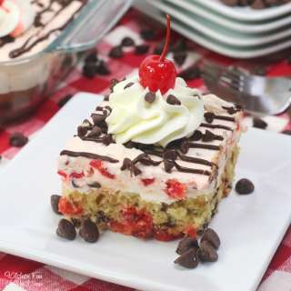 Cherry Garcia Sheet Cake