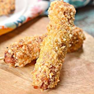 Air Fryer Cheese Keto Corn Dogs