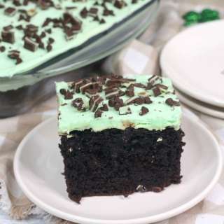 Andes Mint Poke Cake