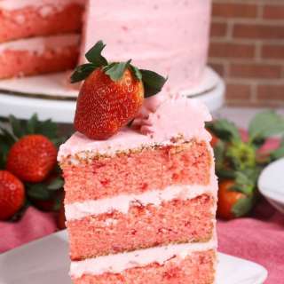 Homemade Strawberry Cake
