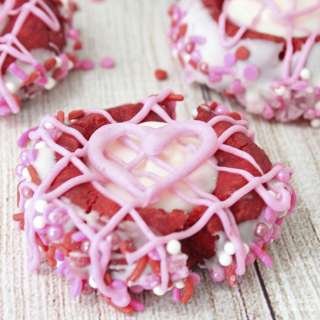 Valentine Thumbprint Cookies