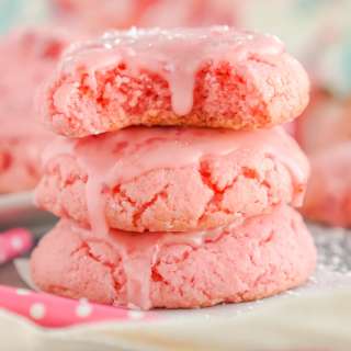 Strawberry Cake Mix Cookie