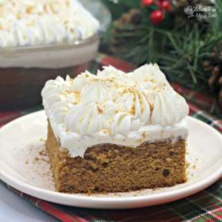 Gingerbread Poke Cake