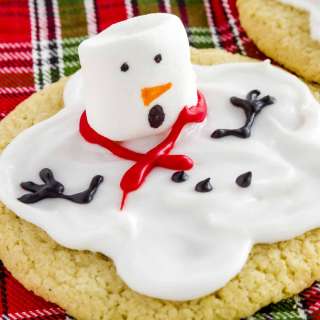 Melted Snowman Cookies