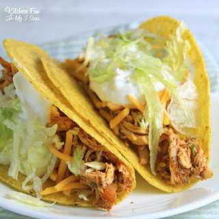 Slow Cooker Ranch Chicken Tacos