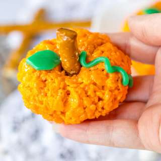 Pumpkin Rice Krispie Treats