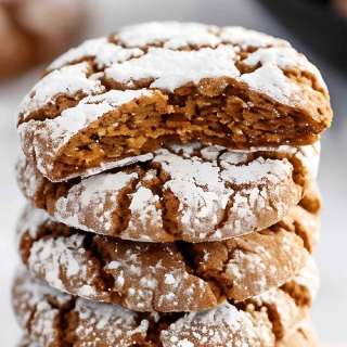 Gingerbread Crinkle Cookies
