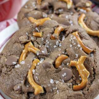 Rolo Stuffed Salted Caramel Cookies