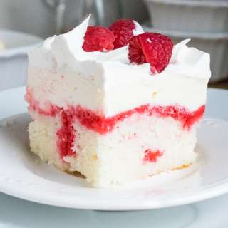 Raspberry Poke Cake