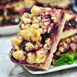 Blackberry Crumble Bars