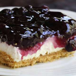 No Bake Blueberry Cheesecake