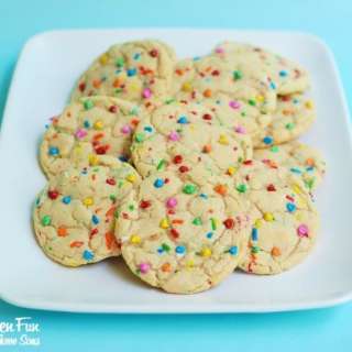 White Chocolate Funfetti Pudding Cookies