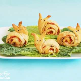 Snail Pesto Pinwheels