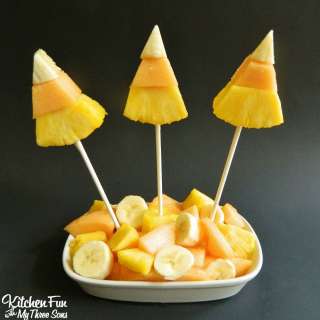 Candy Corn Halloween Fruit Pops