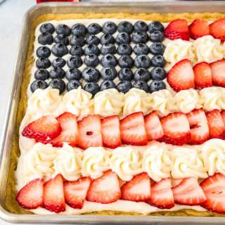 Flag Fruit Pizza