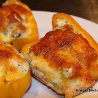 Prawns Stuffed Yellow Bell Peppers