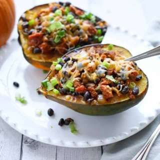 Sausage Stuffed Acorn Squash