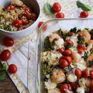 Shrimp, Kale and Quinoa Bake