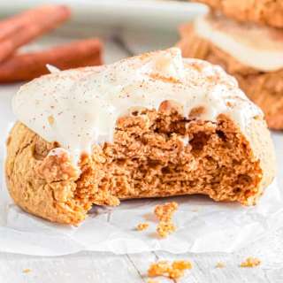 Frosted Pumpkin Cookies (With Cake Mix)
