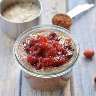 Cranberry Chocolate Overnight Oats