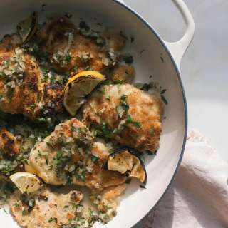 Almond-Crusted Chicken Piccata Recipe