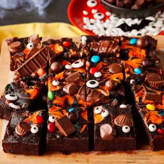 Trick Or Treat Candy Overload Halloween Brownies