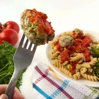 Easy Oven Baked Pork And Zucchini Meatballs