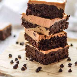 Paleo Brownies with Almond Butter Icing