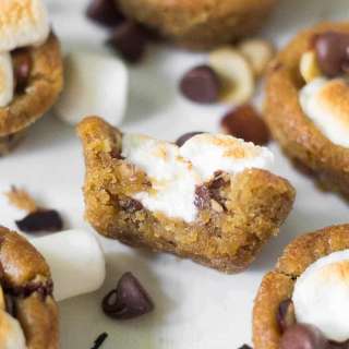 Easy Rocky Road Cookie Cups