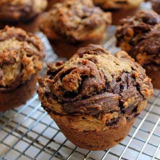 Peanut Butter Nutella Muffins