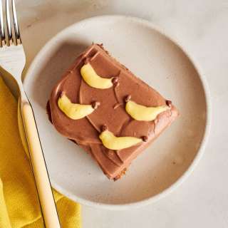 Mini Banana Cake with Chocolate Cream Cheese Frosting