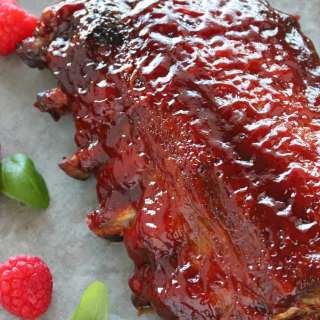 Slow Cooker Raspberry Chipotle Baby Back Ribs