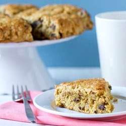Oatmeal Peanut Butter Chocolate Chip Scones