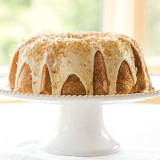Coconut Bundt Cake with White Chocolate-Coconut Glaze