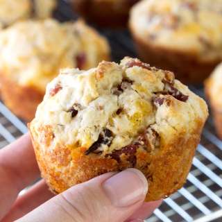 Savory Bacon Cheddar Muffins