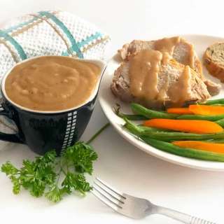 Simple Homemade Pork Roast Gravy From Pan Drippings Recipe